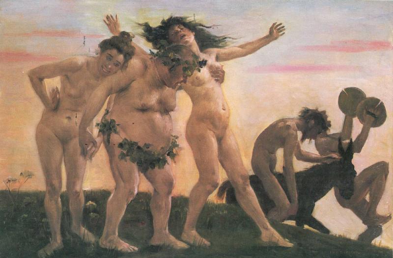 Lovis Corinth Heimkehrende Bacchanten oil painting image